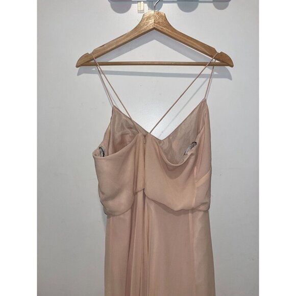 Jenny Yoo Collection Blush Pink Inesse Bridesmaid Maxi Dress Size 10  formal - Picture 6 of 11